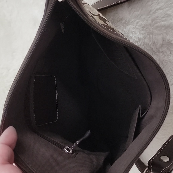 Coach Monogram Canvas Crossbody Bag Purse - Picture 4 of 16